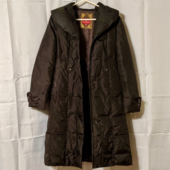 Cole Haan Long Down Puffer Coat (Black)
